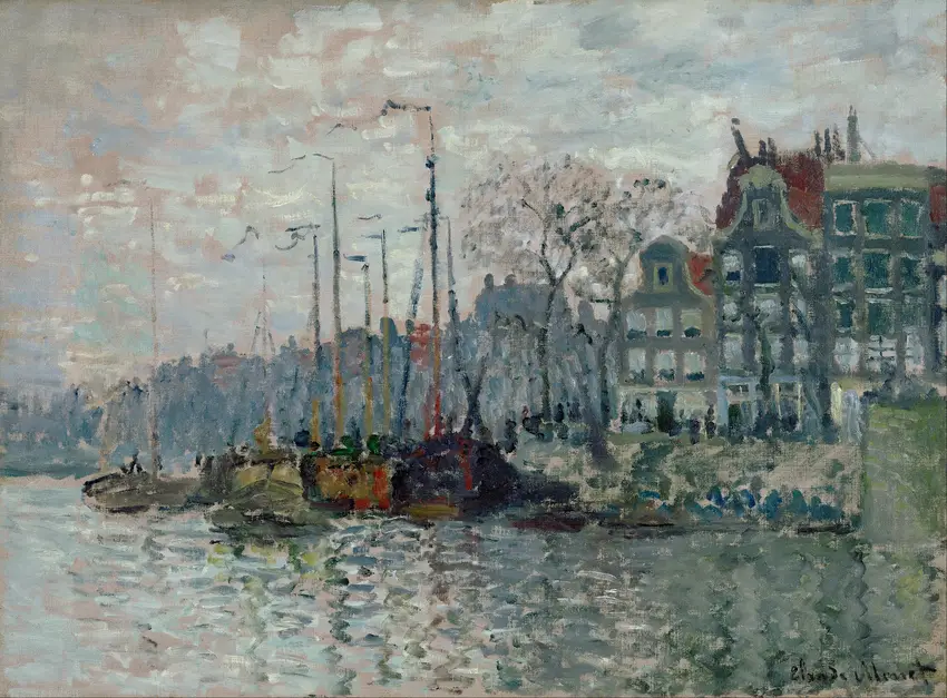 View of the Prins Hendrikkade and the Kromme Waal in Amsterdam (1874)